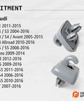 2 Pack Sun Visor Clips For Audi A1 A3 A4 A5 Q3 Q5 TT Gray Sunscreen Holder Hooks Replaces 8U0857562A 8E0857562