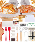 Ultimate Sourdough Starter Kit With 9 Inch Round And 10 Inch Oval Proofing Baskets, tools, and accessories for home bakers