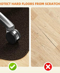 Office Chair Mat For Hardwood And Tile Floors 48 By 36 Inches Large Anti Slip Desk Chair Mat For Rolling Chairs Hard Floor Protector