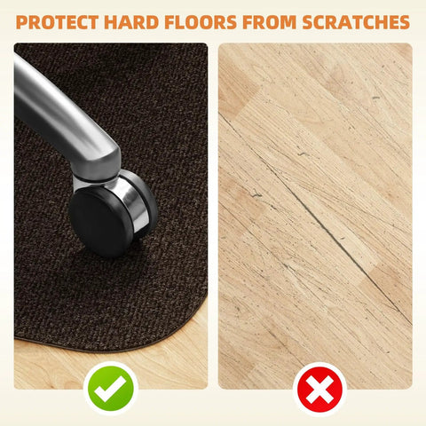 Office Chair Mat For Hardwood And Tile Floors 48 By 36 Inches Large Anti Slip Desk Chair Mat For Rolling Chairs Hard Floor Protector