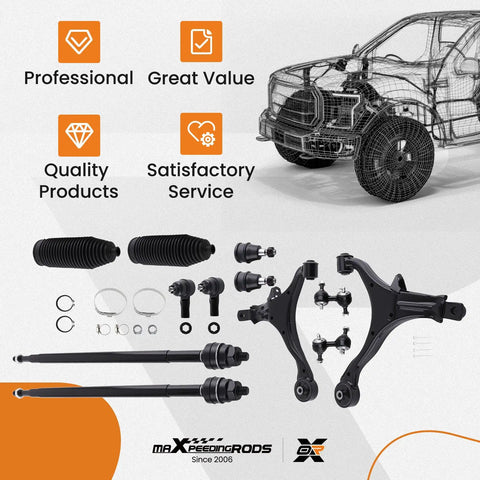 Front Suspension Kit For Honda CR V 2002 2003 2004 With 12 Pieces Including Front Lower Control Arms Heavy Duty Upgrade