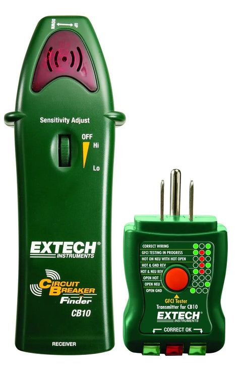 Electrical Troubleshooting Kit For Home And Commercial Use, 3-In-1 Circuit Breaker Finder and GFCI Receptacle Tester, green tools