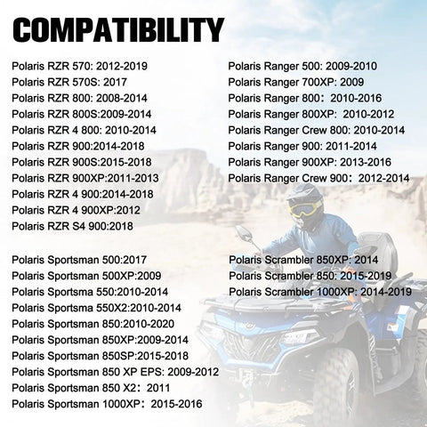 Upper And Lower Front Ball Joint Kit For Polaris RZR 570 800 900 All Models Ranger Sportsman Scrambler Replace 42 1037