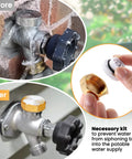 Before and after installation of 2 Pack Anti Siphon Valve Repair Kit for Outside Faucets, Vacuum Breaker Fix Set Compatible With Legend Valve LEG-108-903 and T550 T550A, Frost Free Faucet Repair Kit No Sweat Install, Quick Leak Prevention, Durable Replacement.