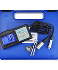 Hella Reliable Digital Vibration Meter Gauge And Analyzer For Heavy Industrial Machinery, portable handheld device with display and accessories.