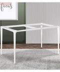 Hella Sturdy Metal Table Legs, Heavy Duty Square Steel Base, Adjustable Height Desk Stand in a modern setting.