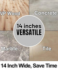 Versatile 14 inch wide brush for LVP wood, concrete, marble, and tile. Part of 2.5 Inch Shop Vac Attachment Kit.