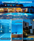 300W Low Voltage Pool Light Transformer 120V AC to 12V, 13V, or 14V AC Multi Tap No Fuss Safety Power Supply for Pool Spa