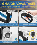 Air Operated Oil Control Valve Dispenser Nozzle With Ergonomic Handle And Locking Switch Pro Grade Heavy Duty