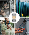 Top Notch 3 Piece Garden Hose Repair Kit With Rustproof Aluminum Alloy Connectors Stops Leaks Dead And Fits Camper Boat Lawn Sprinkler Nozzle Plus Watering Gear For Serious Gardening Hustle, hose repair use
