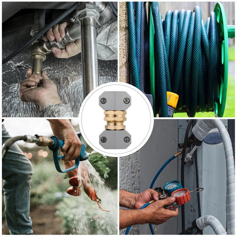 Ultimate Garden Hose Repair Kit Features Rustproof Aluminum Alloy Quick Connectors To Stop Leaks And Boost Water Flow For Your Outdoor Yard Jobs Today, garden hose splice fitting