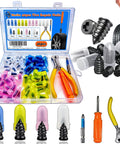 Open DIY Tire Repair Nails Kit With 80 Rubber Nails In 4 Sizes Screw In Plugs And Handy Tools For Quick Self Service Fixes