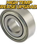 Heavy Duty Lawn Mower Spindle Bearing Kit, High Speed C3 Upgrade, Six Pack, Three Quarter Inch Bore, Fits John Deere, close-up