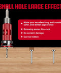 Tough As Nails TCT Alloy Countersink Drill Bit Set With Adjustable Depth Stop Collar for precise woodworking image.