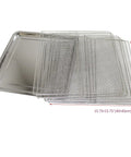 Professional Grade Built Unlike Any Other Commercial Food Dehydrator Featuring Dual Separate Drying Rooms And Sixty Bulletproof Stainless Trays For Pet Food And Herbs, showing stainless steel trays.