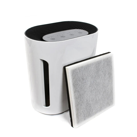 Go To Replacement Filter For PureZone PEAIRPLG Air Purifier With 3 In 1 H13 High Efficiency Filter Including Pre Filter And Activated Carbon, PEAIRFIL Compatible, 2 Pack next to air purifier unit.