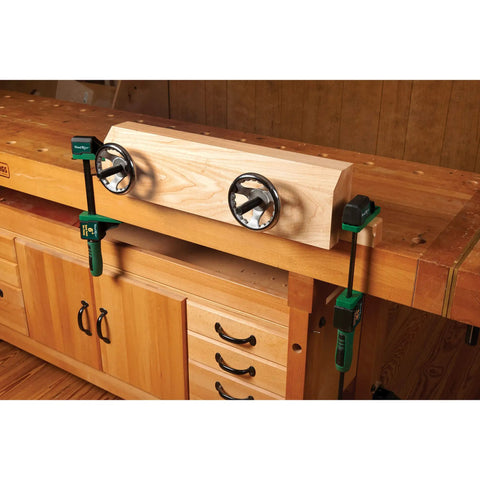 Total Game Changer Moxon Vise Hardware Kit With Two Five Inch Cranking Hand Wheels Plus Acme Threaded Screws For Quick Workshop Bench Upgrades That Actually Hold Tight