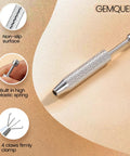 Piercing Ball Grabber Reacher Tool For Jewelry And Small Parts 4 Claw Stainless Steel Pickup with non-slip handle texture