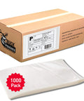 1000 Pack 6X10 Clear Shipping Label Sleeves With Heavy Duty Self Adhesive Backing For Waterproof Packing Slip Pouches And Fast Doc Storage, showing bulk packaging.