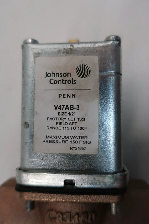 V47AB-3 Temperature Water Regulating Valve One Half Inch NPT Thread For Plumbing Easy Install Water Temperature Control Regulator on valve body