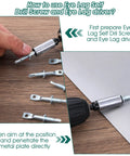 Using 100 Piece 2 Inch Eye Lag Screws Featuring Self Tapping Drilling Points for metal installations with a driver.