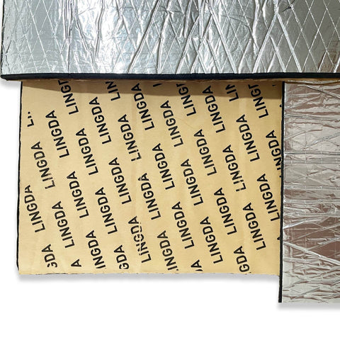 10mm Heat Shield Sound Deadener Mat For Cars With Thermal Insulation And Acoustic Dampening, Tri Layer PE Aluminum Foam