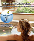1500W Immersion Water Heater For Buckets Submersible 304 Stainless Steel Guard With Thermostat And Auto Shutoff in use by woman