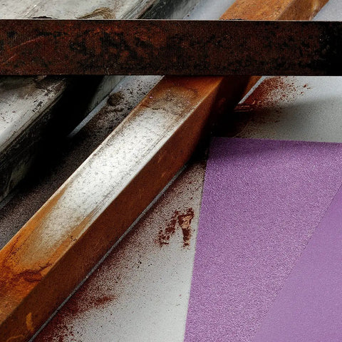 600 Grit Wet Dry Sanding Sheets 9 By 11 Inch Set White Fused Alumina Abrasive Pro Grade For Wood Furniture Finishing Metal Sanding And Automotive Polishing 12 Sheets used on metal surface