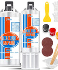 All In One Ceramic Tile Repair Kit For Chips Cracks Scratches Dents And Holes On Ceramic Porcelain Tub Fiberglass Quartz Marble And More