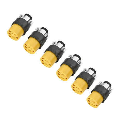 Beefed Up Cord End Repair Kit For Extension Cords 15 Amp 125 Volt With 6 Sets Male And Female 3 Prong Grounding Connectors
