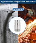 304 stainless hose barb fittings with high temperature resistance, shown with ice and sparks, suitable for diverse plumbing projects.