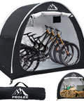 Waterproof Bike Shed Tent For Two Bikes, 6.6Ft Outdoor Storage With Window Design, holding bikes, Oxford Fabric Shelter.