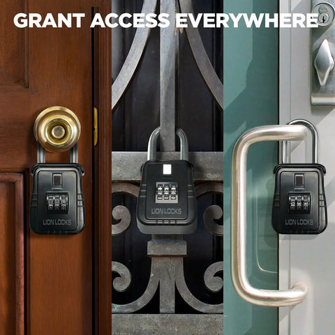 Alpha Key Lock Box 12 Pack With Code For Realtors And Property Managers And Short Term Rentals Outdoor Weatherproof Key Safe