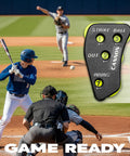 Four Wheel Umpire Indicator With Optic Yellow Dials For Strikes Balls Outs And Innings Heavy Duty Plastic Clicker For Baseball Softball Game Day Scorekeeping Precise Tracking And Durable Must Have Tournament Ready, on baseball field