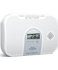 Carbon Monoxide Alarm Detector With 10 Year Life, Replaceable AA Battery, Crystal Clear LCD Display, Test Button, 3 LED Indicators