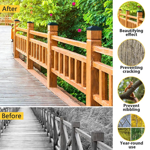 Black 3.5 By 3.5 Inch Post Caps For Wood Fence And Deck Posts 12 Pack With 24 Screws Easy Install Waterproof Plastic Caps