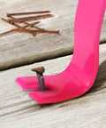 Heavy Duty Flat Pry Bars Set 12 Inch 15 Inch 18 Inch Crow Bar Nail Puller Pink And Black Angled Curved Head removing nails