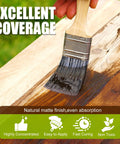 Applying Rosewood Water Based Wood Stain For Indoor And Outdoor Furniture Non Toxic Fast Drying Cabinet Varnish Eco Friendly Low Odor Wood Finish No Sweat Formula 8 5 Fl Oz.