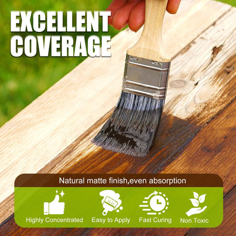 Applying Rosewood Water Based Wood Stain For Indoor And Outdoor Furniture Non Toxic Fast Drying Cabinet Varnish Eco Friendly Low Odor Wood Finish No Sweat Formula 8 5 Fl Oz.