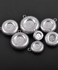 Flat Disc Fishing Sinkers For Saltwater Surf Fishing And Bottom Drifting Coin Shaped Sinker Weights That Stay Put In Currents And Wont Snag