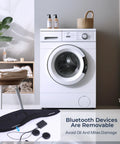 Bluetooth Sleep Mask With White Noise And Wireless Headphones near washing machine, removable Bluetooth components shown