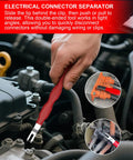 7 Piece Electrical Disconnect Pliers Set With Terminal Pin Removal Tool Kit used in car engine wiring.