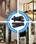 Beefy Hidden Door Hinge Pivot Kit 570 Lbs Heavy Duty Invisible Door Hardware for Secret Rooms and Concealed Bookcases