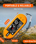 Go-To Portable 3 In 1 CO Detector With Temperature And Humidity Readouts, Built In Alarm, Lanyard Design For Camping