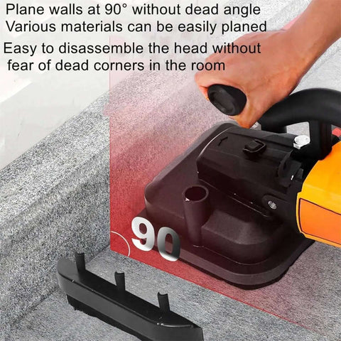Job Site Beast Heavy Duty Electric Floor Grinder With Four Diamond Discs For Rapid Concrete Polishing And Drywall Sanding delivering precise 90-degree wall planing.