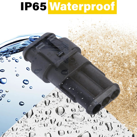 IP65 waterproof connector from 352 Piece Waterproof Car Electrical Connector Kit With 1 Pin 2 Pin 3 Pin 4 Pin Male And Female Terminals