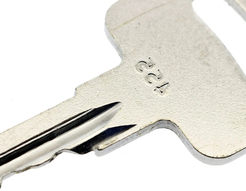 Rock Solid Upright Ignition Key for Scissor Lifts and Boom Lifts detailed view showing solid metal construction and key number 422.