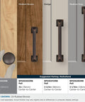 Oil Rubbed Bronze Cabinet Knob, 1-1/4 Inch Diameter, Edona Drawer Knob alongside handle options in various finishes