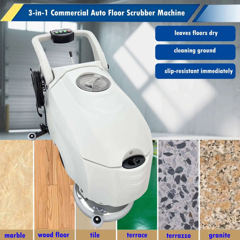 Heavy Duty Industrial Corded Floor Scrubber Workhorse With 16.3 Inch Brush And 1750 Square Meters Per Hour Cleaning machine