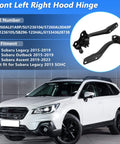 Front Hood Hinge Pair For Subaru Legacy Outback 2015 2019 And Ascent 2019 2023 Front Left And Right Hood Bonnet Hinges No Fuss Direct Fit Replacement For Durable Build Easy Install TUCKBOLD